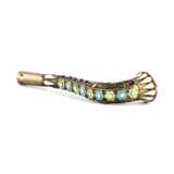 Cloisonne enamel silver mouthpiece. Russia 1920s. Gilding Early 20th century - photo 4