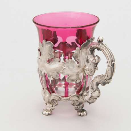 Porte-verre en argent Russie Royale. Argent 84 Rococo Mid-19th century - photo 2