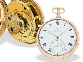 Taschenuhr: bedeutendes und hochinteressantes englisches Paircase Taschenchronometer, Barraud's London No.5167, London 1803