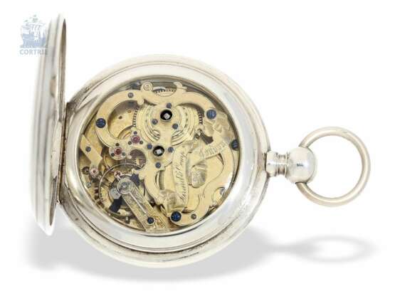 Taschenuhr: Hochfeines, großes Taschenchronometer mit sphärischer Spirale, signiert Girard & Comp. London, ca.1860 - photo 2