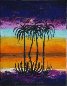 Las palmas/ oil on canvas