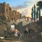 Ruinenlandschaft mit Reitern und Packtieren - Foto 1