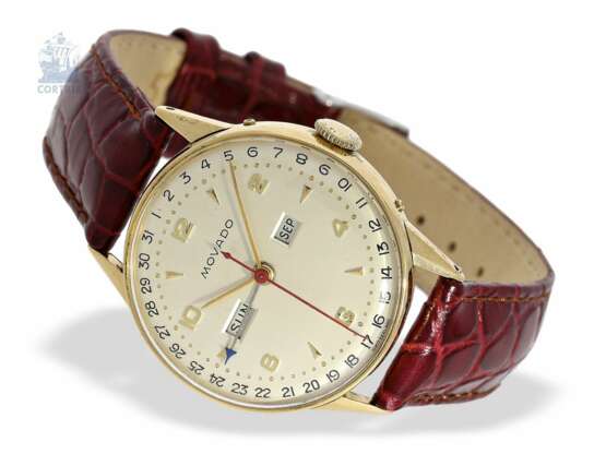 Armbanduhr: gesuchte vintage Kalender-Uhr von Movado, ca.1950 - фото 1