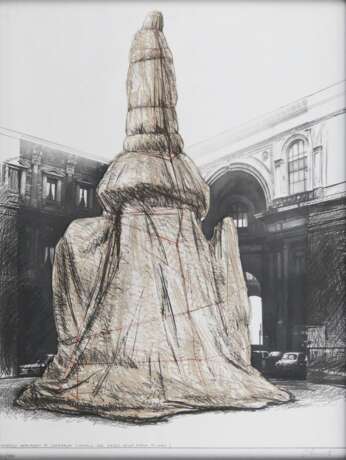 Wrapped Monument to Leonardo (Project for piazza della scala, Milano) - фото 1