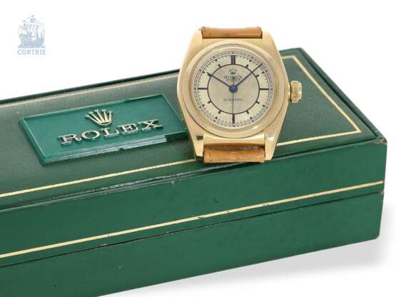 Armbanduhr: extrem seltene Rolex Oyster Scientific, Chronometer-Qualität Ultra Prima, aus dem Besitz eines Ingenieurs der SIP (SOCIÉTÉ GENEVOISE D’INSTRUMENTS DE PHYSIQUE) mit Urkunde und Box, frühe 30er Jahre - Foto 1