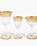 Geschirr und Serveware. St. Louis, Gläserservice "Thistle Gold"