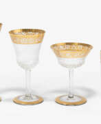 Geschirr und Serveware. St. Louis, Gläserservice "Thistle Gold"