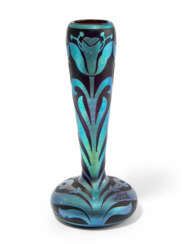 Johann Lötz Witwe, Vase "Cameo Cobalt Silberiris"