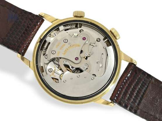 Armbanduhr: große vintage Herrenuhr Jaeger-LeCoultre Memovox in 18K Gold mit Datum, ca.1960 - photo 4