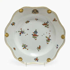 A plate from the dinner service for Heinrich Graf von Podewils