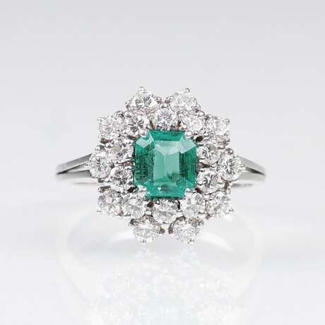 Feiner Smaragd-Brillant-Ring - photo 1