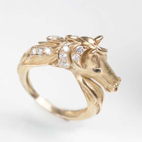 Französischer Brillant-Ring 'Pferd' - photo 1
