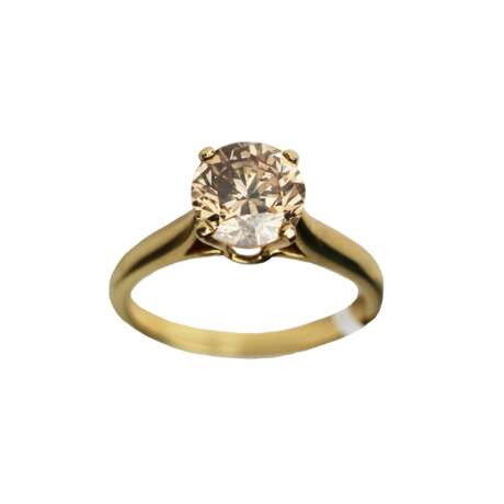 Gold 18K diamond ring. Diamond 20th century - photo 1