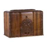 Humidor in Art Deco style. Carved wood 20th century - photo 1