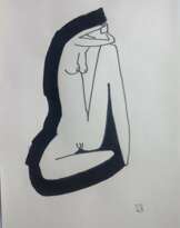 A sitting nude A sitting nude