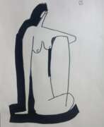 Art nu. A sitting nude