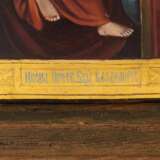 Icon of Our Lady of Vladimir at the turn of the 19th-20th centuries in an icon case. Wood gesso gilding tempera At the turn of 19th -20th century - photo 4
