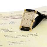 Armbanduhr: extrem rare Patek Philippe Ref. 1580 "Scroll Lugs" von 1948 mit Stammbuchauszug - Foto 4