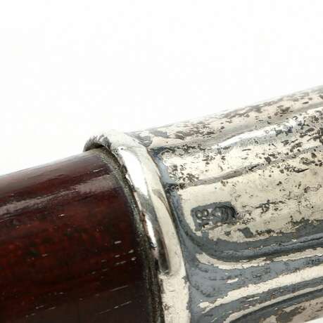 Walking cane with a silver handle. Silver 84 At the turn of 19th -20th century - photo 2