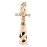 The rarest erotic bone corkscrew of the 1920 century. Bone Eclecticism 19th century - photo 4