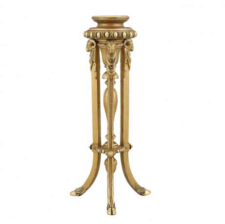 Piedestal colonne Wood Plaster Gilding 19th century - photo 1