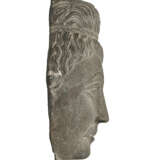 A GREY SCHIST HEAD OF BUDDHA - photo 6