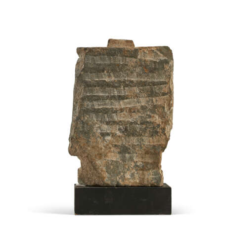 A GREY SCHIST FIGURE OF ATLAS - photo 3