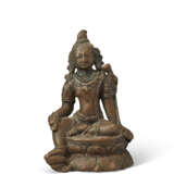 A RARE COPPER FIGURE OF MANJUSHRI - photo 1