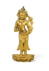 A GILT-BRONZE FIGURE OF VAJRAPANI