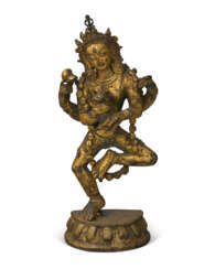 A GILT-BRONZE FIGURE OF VAJRAVARAHI