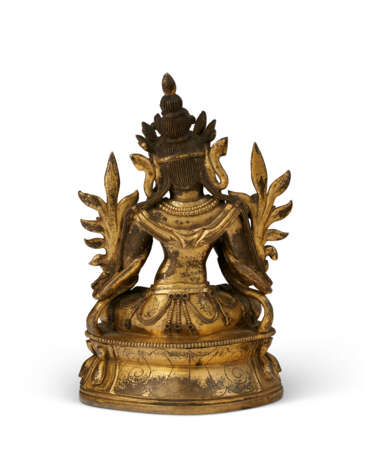 A GILT-BRONZE FIGURE OF A BODHISATTVA - фото 5