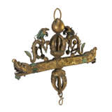 A GILT-BRONZE REPOUSSE RITUAL HANGING IMPLEMENT - фото 1