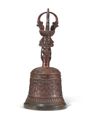 A LARGE BRONZE GHANTA - photo 1