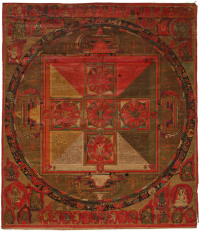 A PAINTING OF A HEVAJRA MANDALA - фото 1