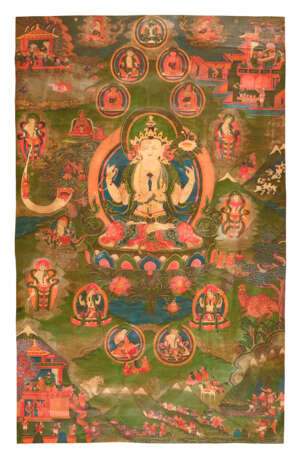 A PAINTING OF SHADAKSHARI LOKESHVARA - Foto 1