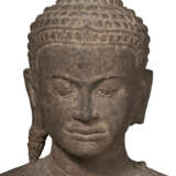 A GREY SANDSTONE BUST OF BUDDHA SHAKYAMUNI - Foto 7