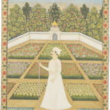 AN ILLUSTRATION FROM THE POLIER ALBUM: A RAJA IN A GARDEN - Foto 2