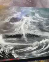 Море во время грозы