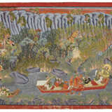 A PAINTING OF MAHARAO RAM SINGH II ON AN AQUATIC TIGER HUNT - photo 2