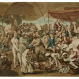 A HAND COLORED AQUATINT OF COLONEL MORDAUNT’S COCK MATCH - photo 1