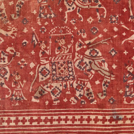 A BLOCK PRINTED CEREMONIAL CLOTH - photo 3