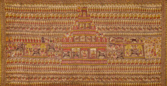 A MATA NI PACHEDI KALAMKARI TEXTILE - photo 1