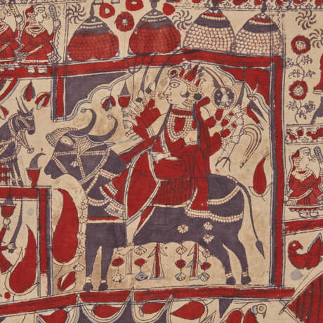 A MATA NI PACHEDI KALAMKARI TEXTILE - photo 3