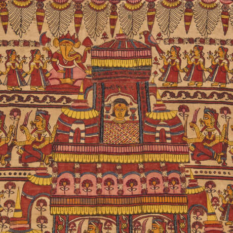 A MATA NI PACHEDI KALAMKARI TEXTILE - photo 3