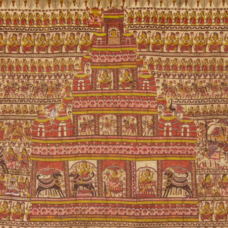 A MATA NI PACHEDI KALAMKARI TEXTILE - Foto 4