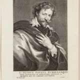 Portrait of the artist Peter Paul Rubens Engraving Baroque 19th century - photo 1