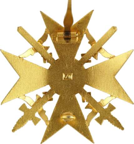 Spanienkreuz in Gold mit Schwertern, - Foto 4