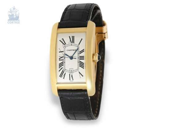 Armbanduhr: gesuchte Luxusuhr, Cartier Tank Américaine XL Ref.1740 mit Originalbox, Originalpapieren und Originalrechnung von 2000 - Foto 1