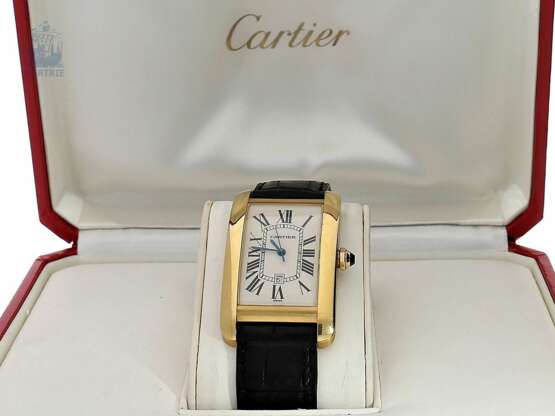 Armbanduhr: gesuchte Luxusuhr, Cartier Tank Américaine XL Ref.1740 mit Originalbox, Originalpapieren und Originalrechnung von 2000 - Foto 5