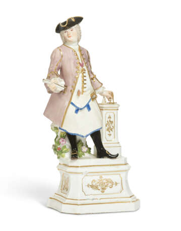 A MEISSEN PORCELAIN FIGURE OF A FREEMASON - photo 2